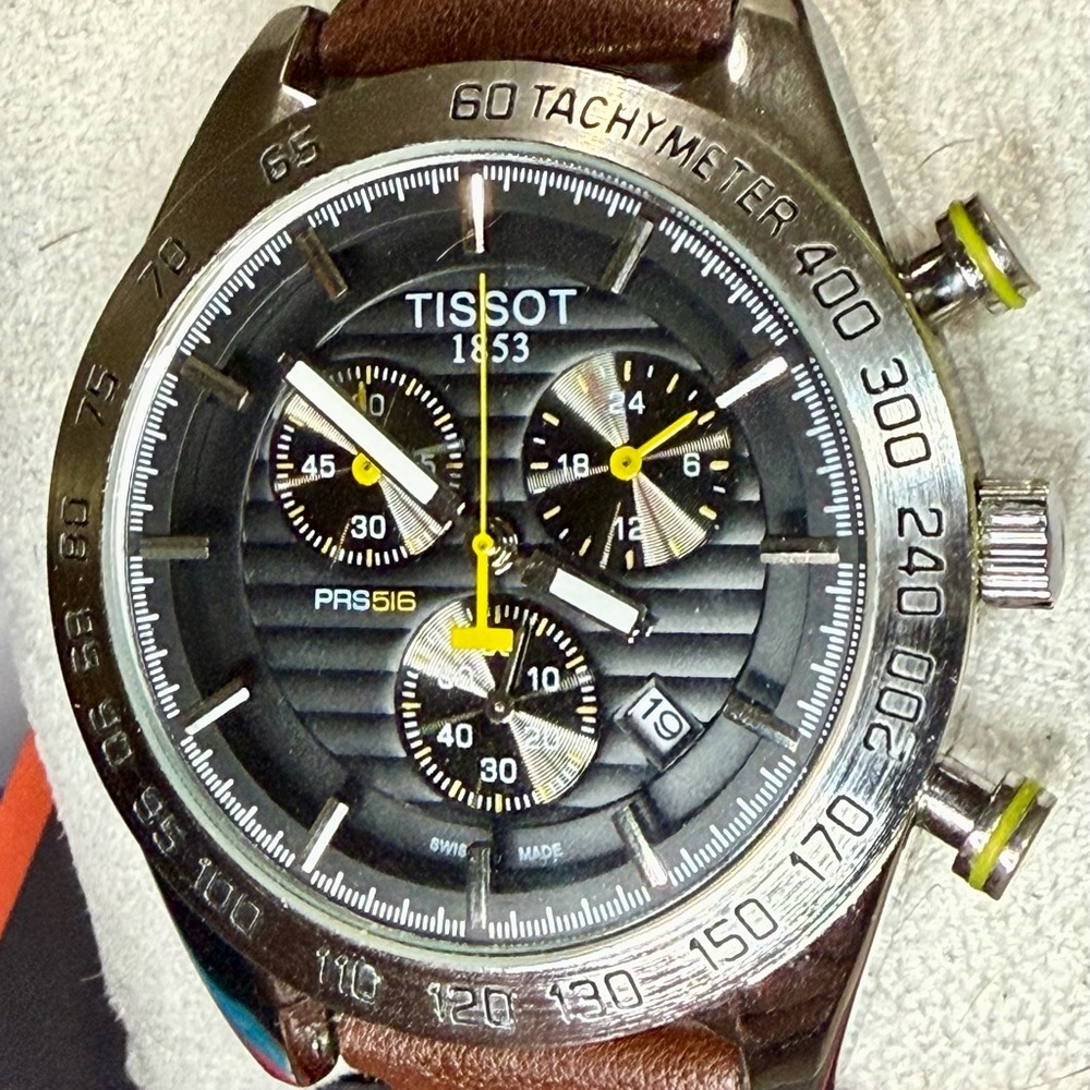 Tissot PRS516 Chronograph Date Classic Mens Watch - Picture 3 of 8